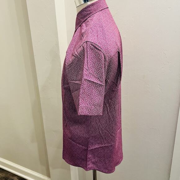 Nick Graham Everywhere Shirt Men’s S Purple White Stretch Modern Fit NWOT - Picture 3 of 6